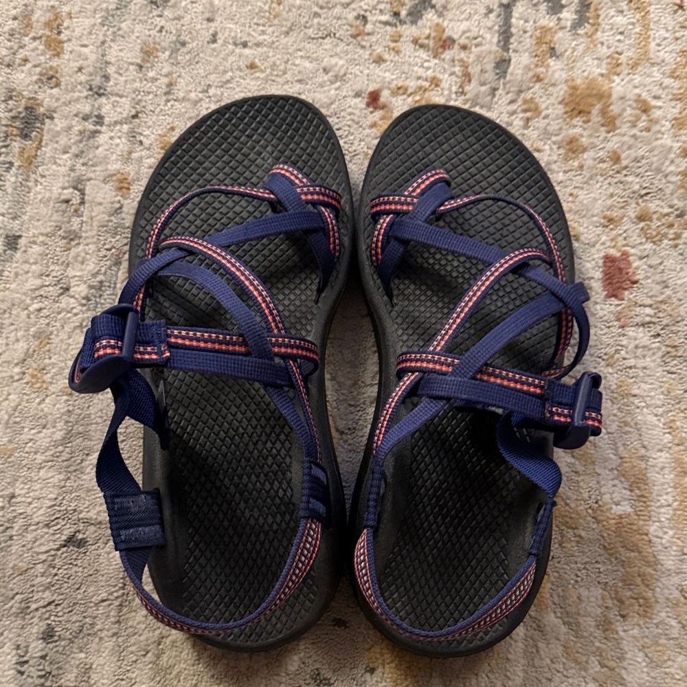 Chaco Blue and Red Women's Sandals